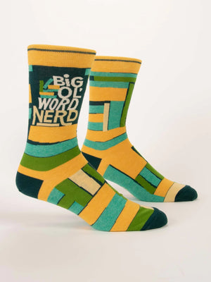 Big Ol Word Nerd Mens Socks