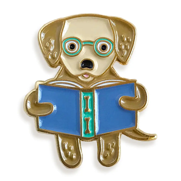 Reading Retriever Enamel Pin