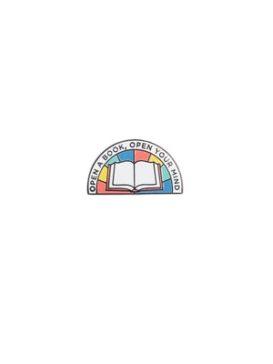 Open a Book, Open Your Mind Enamel Pin