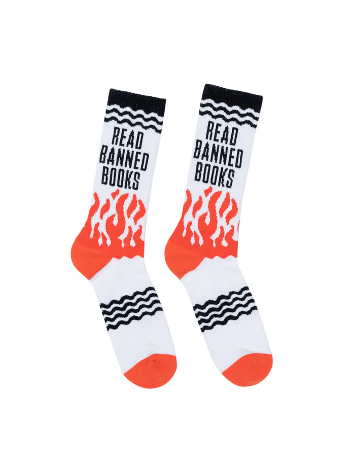 Read Banned Books Gym Socks