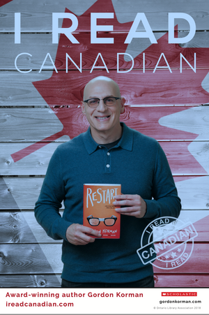 Gordon Korman Poster - I Read Canadian