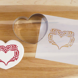 Cookie Cutter & Stencil Set - Lovebirds