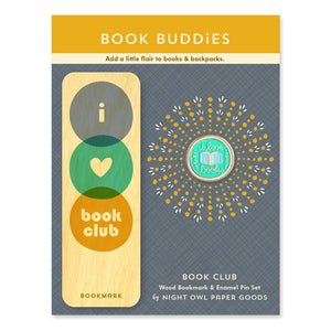 Book Club Gift Set - Bookmark & Enamel Pin