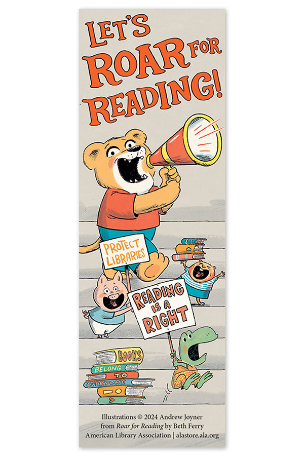 Roar for Reading Bookmark