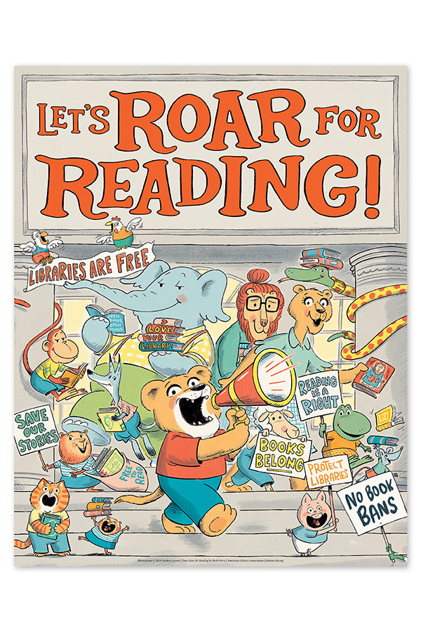 Roar for Reading Poster