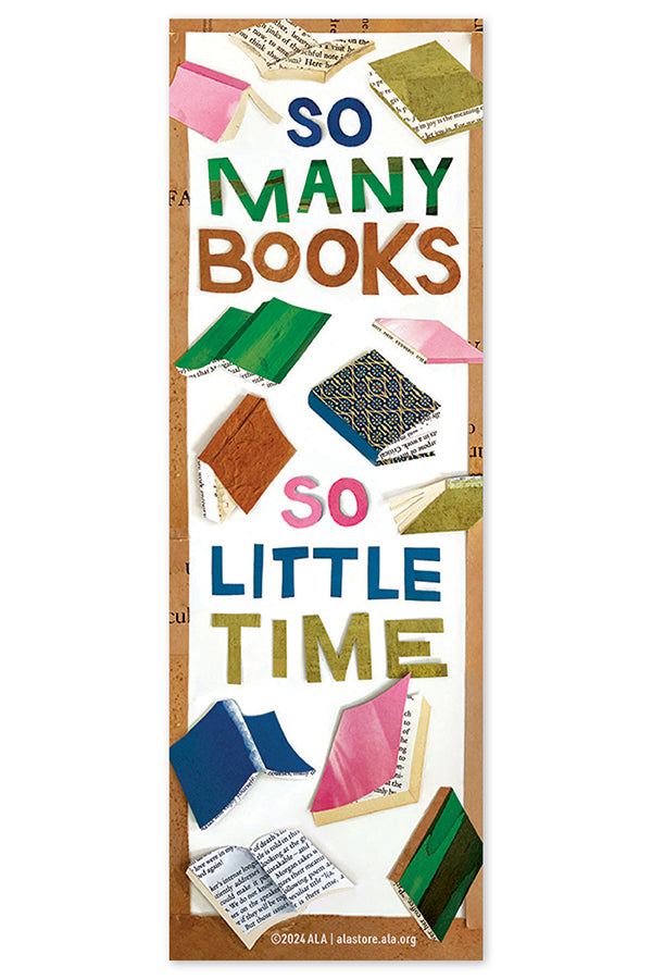 So Many Books Collage Bookmark