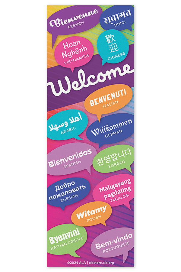 Welcome Multilingual Bookmark