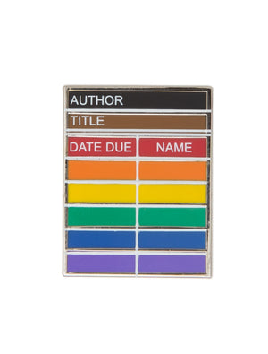 Library Card Pride Pin