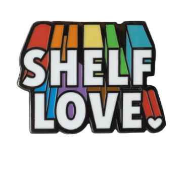 Shelf Love enamel pin