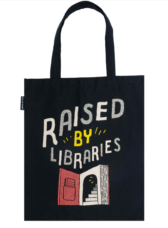 Library book tote bag on sale